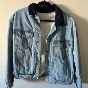 John Galt California Jean Jacket With Faux Wool